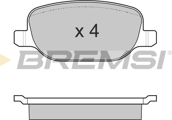 Bremsi BP3024 - Komplet Pločica, disk-kočnica www.molydon.hr