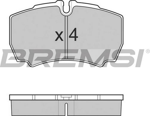 Bremsi BP3025TR - Komplet Pločica, disk-kočnica www.molydon.hr