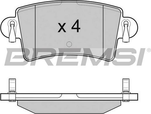 Bremsi BP3074TR - Komplet Pločica, disk-kočnica www.molydon.hr