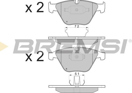 Bremsi BP3073 - Komplet Pločica, disk-kočnica www.molydon.hr