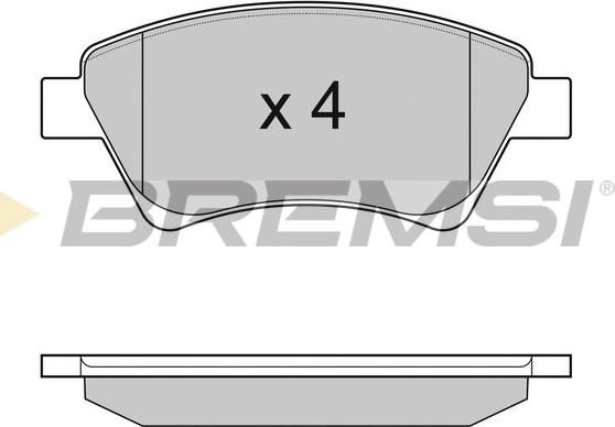 Bremsi BP3072 - Komplet Pločica, disk-kočnica www.molydon.hr