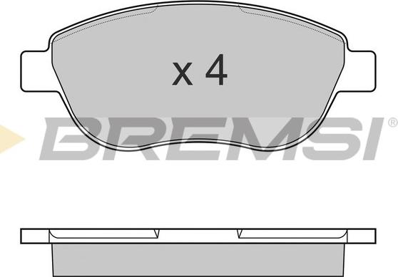 Bremsi BP3145 - Komplet Pločica, disk-kočnica www.molydon.hr