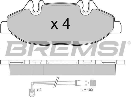 Bremsi BP3100 - Komplet Pločica, disk-kočnica www.molydon.hr