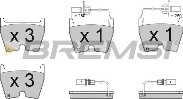 Bremsi BP3114 - Komplet Pločica, disk-kočnica www.molydon.hr