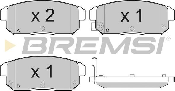 Bremsi BP3184 - Komplet Pločica, disk-kočnica www.molydon.hr