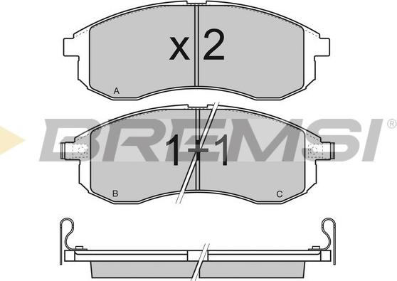 Bremsi BP3132 - Komplet Pločica, disk-kočnica www.molydon.hr