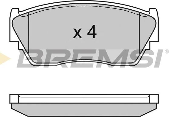 Bremsi BP3125 - Komplet Pločica, disk-kočnica www.molydon.hr