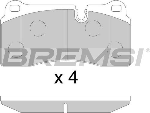 Bremsi BP3895 - Komplet Pločica, disk-kočnica www.molydon.hr