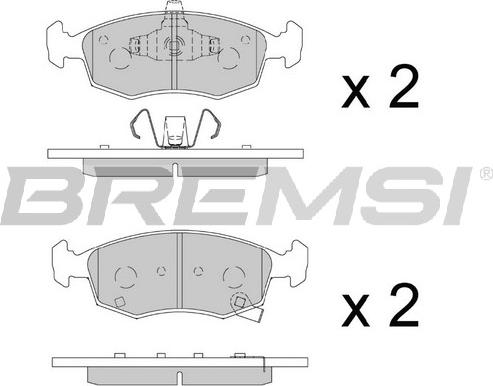 Bremsi BP3891 - Komplet Pločica, disk-kočnica www.molydon.hr