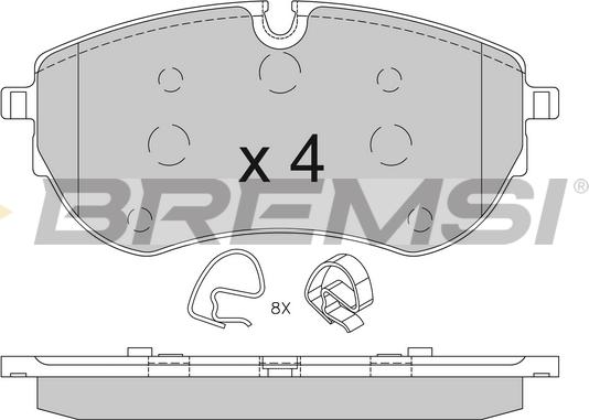 Bremsi BP3849 - Komplet Pločica, disk-kočnica www.molydon.hr