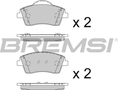 Bremsi BP3845 - Komplet Pločica, disk-kočnica www.molydon.hr