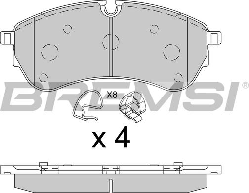 Bremsi BP3846 - Komplet Pločica, disk-kočnica www.molydon.hr