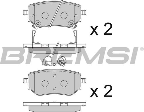 Bremsi BP3843 - Komplet Pločica, disk-kočnica www.molydon.hr