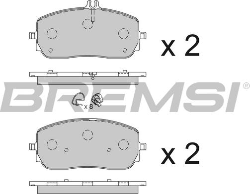 Bremsi BP3854 - Komplet Pločica, disk-kočnica www.molydon.hr