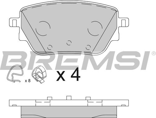 Bremsi BP3855 - Komplet Pločica, disk-kočnica www.molydon.hr