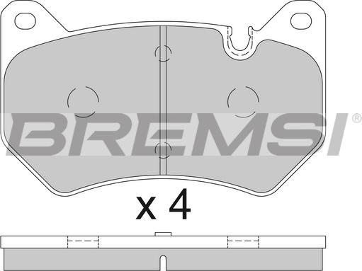 Bremsi BP3852 - Komplet Pločica, disk-kočnica www.molydon.hr