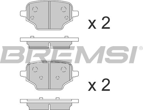 Bremsi BP3863 - Komplet Pločica, disk-kočnica www.molydon.hr