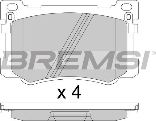 Bremsi BP3813 - Komplet Pločica, disk-kočnica www.molydon.hr