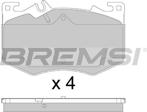 Bremsi BP3887 - Komplet Pločica, disk-kočnica www.molydon.hr