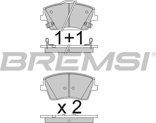 Bremsi BP3834 - Komplet Pločica, disk-kočnica www.molydon.hr