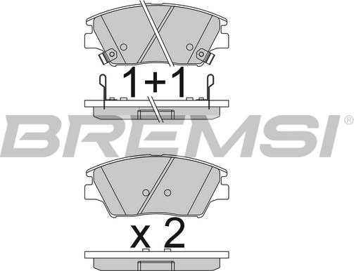 Bremsi BP3837 - Komplet Pločica, disk-kočnica www.molydon.hr