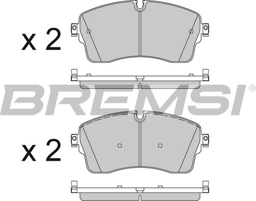 Bremsi BP3825 - Komplet Pločica, disk-kočnica www.molydon.hr