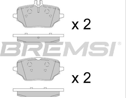 Bremsi BP3879 - Komplet Pločica, disk-kočnica www.molydon.hr