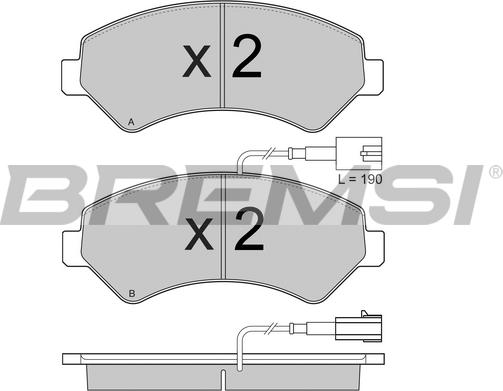 Bremsi BP3871 - Komplet Pločica, disk-kočnica www.molydon.hr