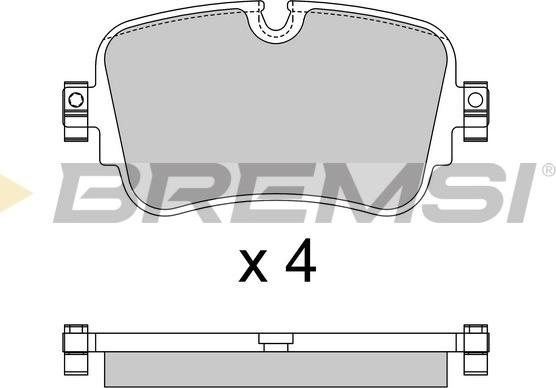 Bremsi BP3878 - Komplet Pločica, disk-kočnica www.molydon.hr