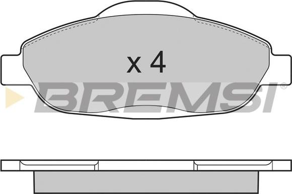 Bremsi BP3364 - Komplet Pločica, disk-kočnica www.molydon.hr