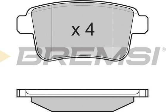 Bremsi BP3368 - Komplet Pločica, disk-kočnica www.molydon.hr