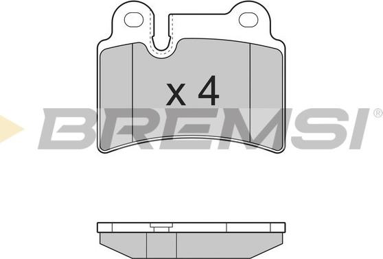 Bremsi BP3302 - Komplet Pločica, disk-kočnica www.molydon.hr