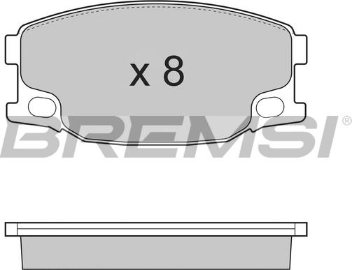 Bremsi BP3318 - Komplet Pločica, disk-kočnica www.molydon.hr