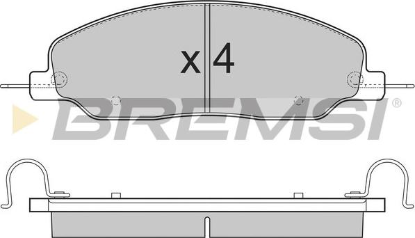 Bremsi BP3312 - Komplet Pločica, disk-kočnica www.molydon.hr