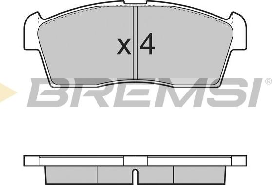 Bremsi BP3380 - Komplet Pločica, disk-kočnica www.molydon.hr