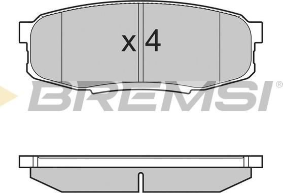 Bremsi BP3382 - Komplet Pločica, disk-kočnica www.molydon.hr