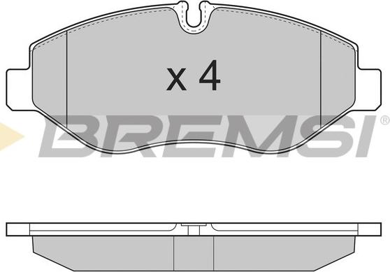 Bremsi BP3324 - Komplet Pločica, disk-kočnica www.molydon.hr