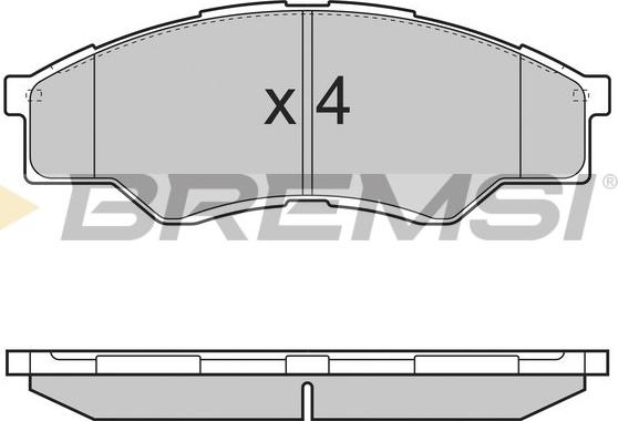 Bremsi BP3375 - Komplet Pločica, disk-kočnica www.molydon.hr