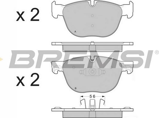 Bremsi BP3371CE - Komplet Pločica, disk-kočnica www.molydon.hr