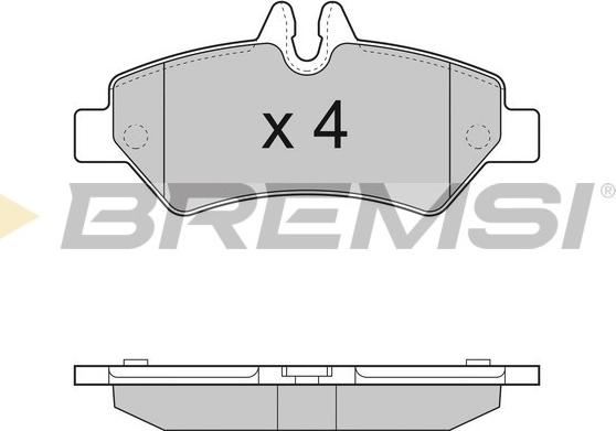 Bremsi BP3293 - Komplet Pločica, disk-kočnica www.molydon.hr