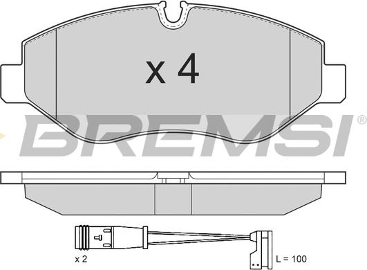 Bremsi BP3292 - Komplet Pločica, disk-kočnica www.molydon.hr