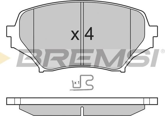 Bremsi BP3260 - Komplet Pločica, disk-kočnica www.molydon.hr