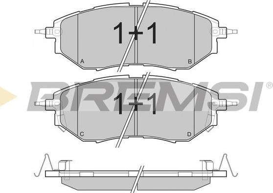 Bremsi BP3211 - Komplet Pločica, disk-kočnica www.molydon.hr