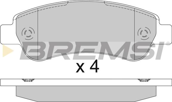 Bremsi BP3286TR - Komplet Pločica, disk-kočnica www.molydon.hr