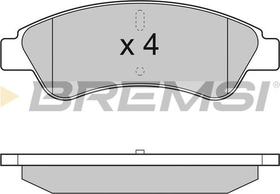 Bremsi BP3286 - Komplet Pločica, disk-kočnica www.molydon.hr