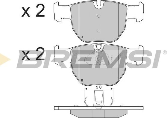 Bremsi BP3287 - Komplet Pločica, disk-kočnica www.molydon.hr