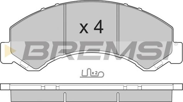 Bremsi BP3236 - Komplet Pločica, disk-kočnica www.molydon.hr