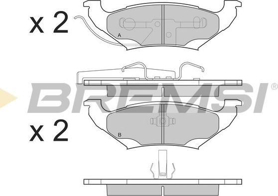 Bremsi BP3223 - Komplet Pločica, disk-kočnica www.molydon.hr