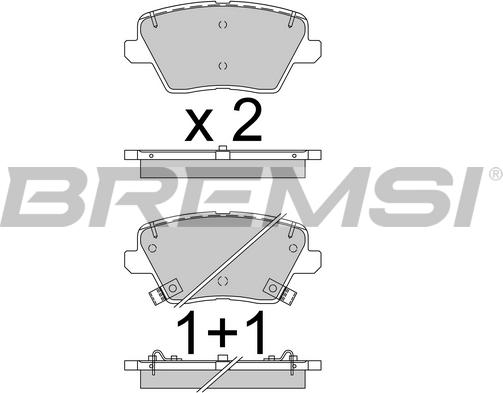 Bremsi BP3799 - Komplet Pločica, disk-kočnica www.molydon.hr