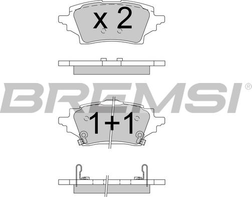 Bremsi BP3796 - Komplet Pločica, disk-kočnica www.molydon.hr